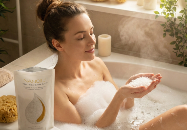 Återupptäck din huds naturliga balans med Nanoil Döda havets badsalt