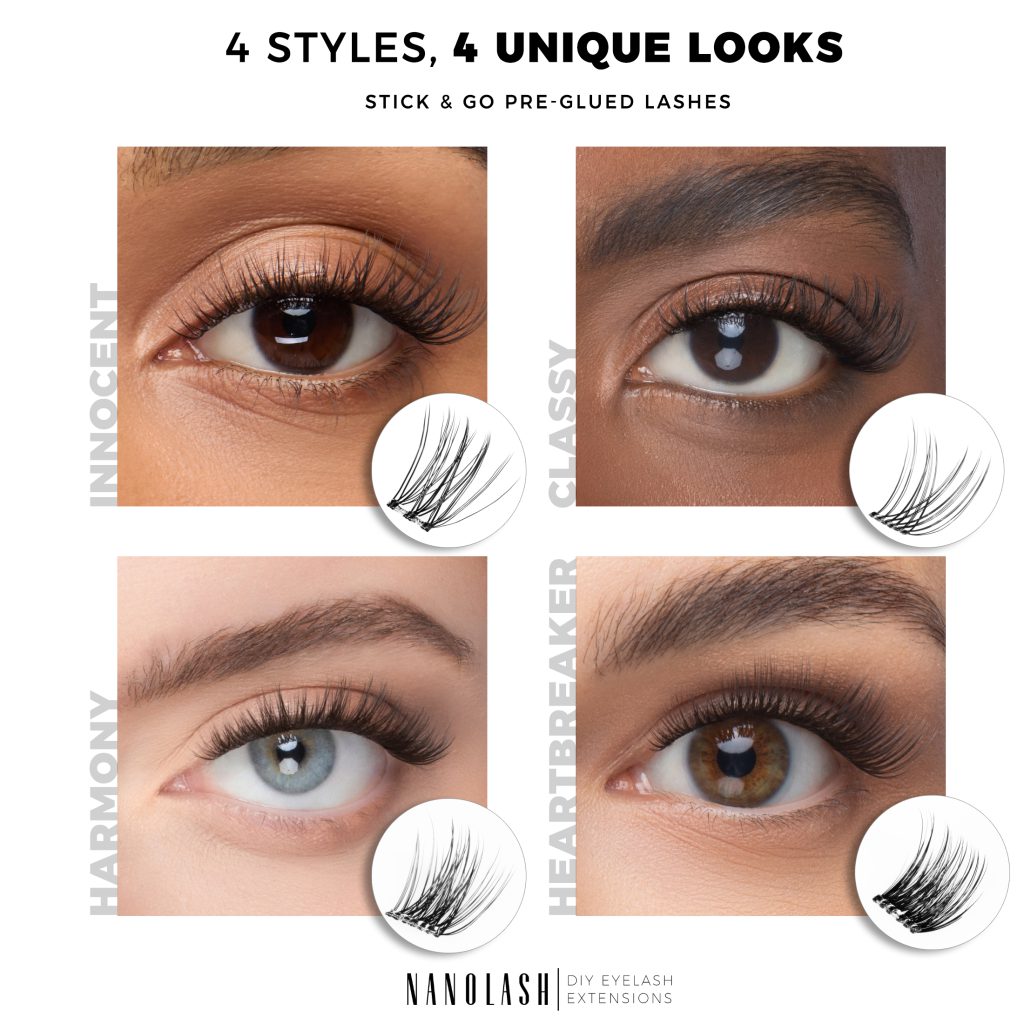 kluster ögonfransar forlimmade nanolash